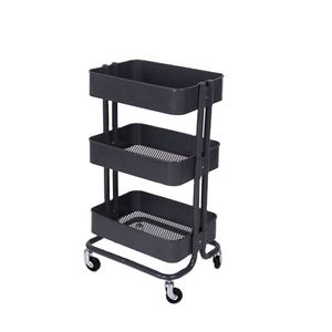 हॉट सेलिंग होम यूटिलिटी ट्रॉली गाड़ी भंडारण धातु 3 टियर कार्ट्स और ट्रॉली - Product Image 1