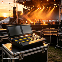 Console d'éclairage de scène professionnelle MA2 Command Wing avec écran tactile pliable 2x15,6 pouces, 6 sorties DMX et UPS intégré