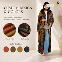 Abaya musulmane ample et modeste Zaynab 2026 en tissu Nida, cardigan ouvert sur le devant, idéale pour le quotidien et le Ramadan