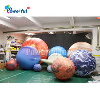 Boules de planète gonflables personnalisées, ballon de planète gonflable à LED, neuf planètes du système solaire de Saturne