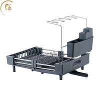 Support de cuvette, égouttoir, rétractable, pliable de grande capacité, évier ménager multifonctionnel, table de rangement en acier inoxydable