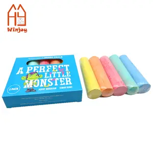 Custom Jumbo Krijt Set Met Aangepaste Logo Voor School,5 Pack, Gekleurde Krijt Voor Kinderen.