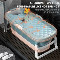 Autoportant Salle De Bains Pliant Portable En Plastique Adulte Bébé Mobile Pliable Baignoire Baignoire
