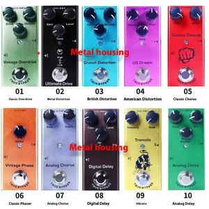Mini-E-Gitarren-Effekt pedal Zehn Effekte Metall Hot Item Cross-Border Analog Delay Equalizer Distortion Overdrive Fuzz - Product Image 3