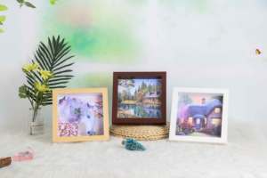 กรอบรูป3D ทรงสี่เหลี่ยมพร้อมกระจกสำหรับตกแต่งบ้านการออกแบบใหม่ที่กำหนดเอง - Product Image 5