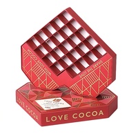 Boîte d'Emballage de Luxe ODM pour Chocolats Vide, en Papier Qualité Alimentaire, avec Rabat Magnétique et Procédé de Marquage à Chaud