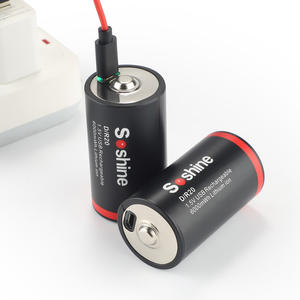 Batteries rechargeables à cellule D, USB 1.5V 6000mWh Li-ion, avec câble 2 points (lot de 1) - Product Image 2
