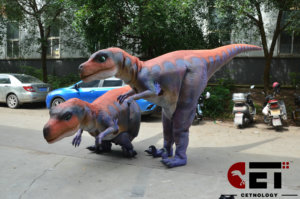 Disfraz de dinosaurio de goma de silicona impermeable, simulación de tamaño real, para parque nacional, exposición - Product Image 3