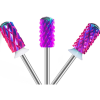 Fraise à ongles en carbure de tungstène de haute qualité, outil de manucure et pédicure sécurisé, grande fraise cylindrique, vente en gros, logo personnalisé, fraise à ongles 4XC