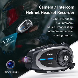 Cámara para Casco Q29 con Bluetooth, Intercomunicador para Cascos de Motocicleta, Grabadora con Cámara de 1080p - Product Image 3