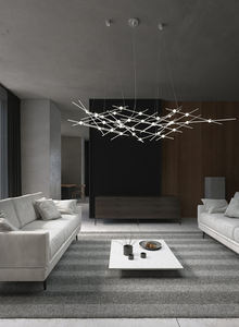 Pendentif Constellation de Luxe Style Nordique pour Hall d'Hôtel, Lampe de Plafond LED Personnalisée en Laiton et Acrylique pour Projet de Designer - Product Image 4