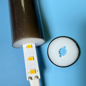 Diffuseur en silicone noir pour <span class=keywords><strong>tube</strong></span> LED profilé, <span class=keywords><strong>tube</strong></span> en silicone rond D22 360 pour bande LED - Product Image 3
