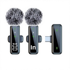 Microphone cravate sans fil transfrontalier le plus vendu, modèle H308, pour diffusion en direct sur ordinateur en extérieur, enregistrement sonore et réduction du bruit - Product Image 1