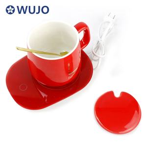 USB sabit sıcaklık Coaster seramik ısıtıcı kupa akıllı seramik çay kahve kupa bardak ve sıcak - Product Image 2