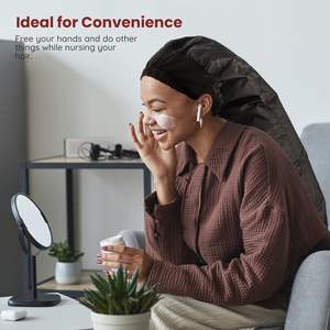 Accessoire de séchage capillaire doux avec bandeau - Idéal pour les soins capillaires profonds et le séchage des cheveux - Product Image 5