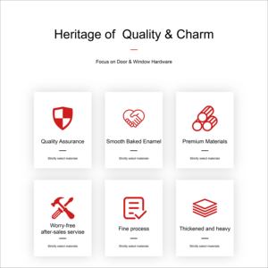 Migliore <span class=keywords><strong>Maniglia</strong></span> per <span class=keywords><strong>Porta</strong></span> dal Design Moderno in Alluminio+Acciaio, Ambidestra, Facile Installazione, Garanzia di 3 Anni per Villa, Appartamento, Hotel - Product Image 4