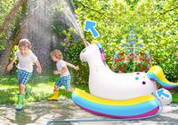 Arroseur gonflable licorne flotteur de piscine cheval à bascule licorne monter sur arroseur pour enfants