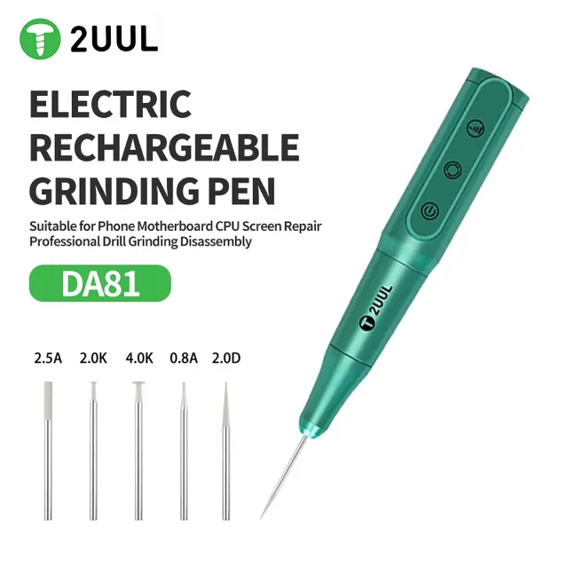 2UUL DA81 DIY Electric Polishing Pen Mobile Phone Motherboard CPU PCB IC Screen Repair Tool Mobile Phone Disassembly Tool