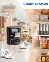 Imprimante de codes à barres thermique Portable M102 Label Maker Machine pour le bureau à domicile Logo d'adresse sans encre étiquette de prix en plastique
