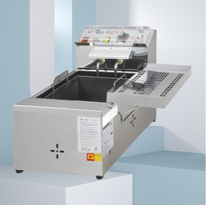 Friteuse électrique de comptoir en acier inoxydable WOOSUNG, grande capacité, machine à frire profond AC220V pour restaurant, restauration commerciale - Product Image 1