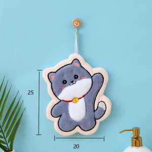 <span class=keywords><strong>Toalla</strong></span> <span class=keywords><strong>de</strong></span> Mano con Diseño <span class=keywords><strong>de</strong></span> Dibujos Animados, <span class=keywords><strong>Toalla</strong></span> para Lavar las Manos, Doble Capa, Gruesa, <span class=keywords><strong>de</strong></span> Secado Rápido, Absorbente, Suave, <span class=keywords><strong>de</strong></span> Algodón y Felpa <span class=keywords><strong>de</strong></span> Coral - Product Image 2