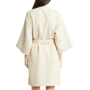 <span class=keywords><strong>Peignoir</strong></span> absorbant en coton éponge gaufré pour femmes Super doux unisexe <span class=keywords><strong>de</strong></span> luxe hôtel Spa <span class=keywords><strong>Peignoir</strong></span> pour femmes - Product Image 3