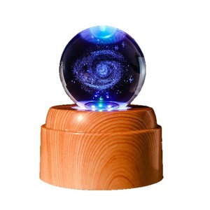 Lampada Notturna con Sfera di Cristallo Luminosa, Sistema Solare Creativo con Incisione Laser 3D della <span class=keywords><strong>Via</strong></span> <span class=keywords><strong>Lattea</strong></span> all'Interno - Product Image 1