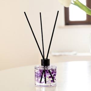 Botella cilíndrica de flores preservadas, desodorante para habitaciones de hotel y baños, difusor de aromaterapia sin llama. - Product Image 3