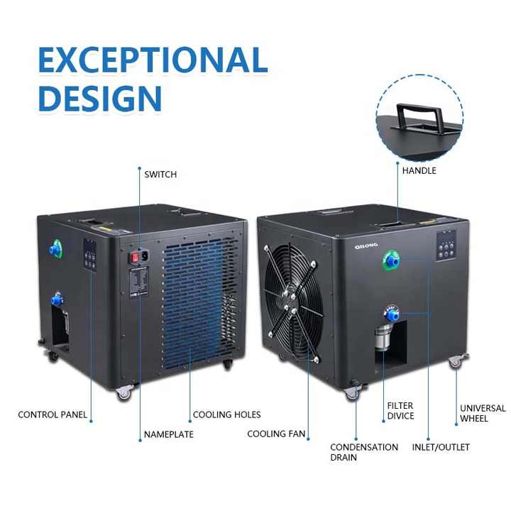 1hp Water Chiller Ice Bath Machine Exceptional Cooling Capacity Cold ...