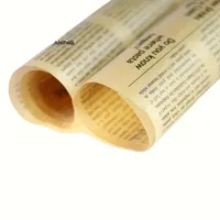 Papier sulfurisé écologique résistant au four, qualité alimentaire, pour emballer pain, sandwichs, burgers, frites, biscuits, 5 feuilles