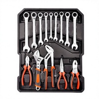 Kit d'outils de 399 pièces avec jeu de clés à douilles et clés à molette de 9 pièces pour la réparation de roues de voitures et de vélos