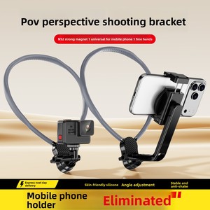 Magnetic Phone Holder with Hanging Neck <strong>Bracket</strong> Anti-Shake Design for Sports &amp; Riding Model H5 - Product Image 3