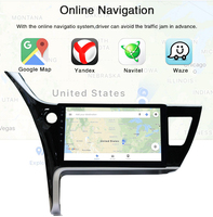 Autoradio Android 10.0 2Din pour Toyota Corolla Altis Gauche 2017 2018 Navigateur Voitures Stéréo Récepteur 2 Din DVD Carplay DSP 4G