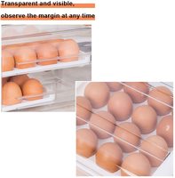Boîte de rangement pour œufs à 32 compartiments, type tiroir double couche, pour réfrigérateur, conteneur à œufs transparent, étagère de rangement pour la cuisine