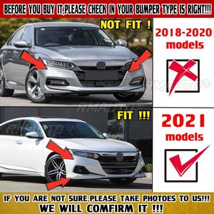 3pcs Car Front Bumper Lip Chin Bumper Body Kits <b>Splitter</b> for Honda for Accord 2021-2022 Bumper Lip Deflector Lips Cover Trim - Product Image 2