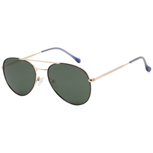 Lunettes de soleil pilote ovales à monture intégrale, verres dégradés marron, protection UV 100%, unisexe, protection solaire pour adultes - Product Image 5