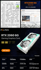 Nueva Tarjeta Gráfica para PC Geforce RTX 2060 2026, 6GB GDDR6 de 192 bits, Super 8GB 8Pin de 256 bits, Alto Rendimiento para Juegos, 1365MHz Core Fre - Product Image 3