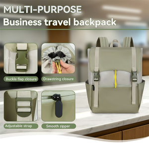 Zaino OEM Impermeabile per Pendolari, <span class=keywords><strong>Borsa</strong></span> Minimalista per Computer, Zaino Casual Pieghevole per College con Chiusura a Fibbia - Product Image 1