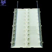 High Quality Pathology Lab Consumables Mailer Plastic Tray with Lid for 20 Pcs Microscope Slides Wallet