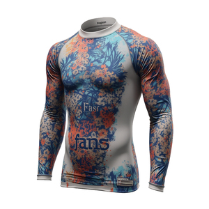 Camiseta de Compresión para Hombre con Estampado de Lobo, Sublimada, para BJJ, MMA, Grappling, <span class=keywords><strong>Muay</strong></span> <span class=keywords><strong>Thai</strong></span> - Product Image 5