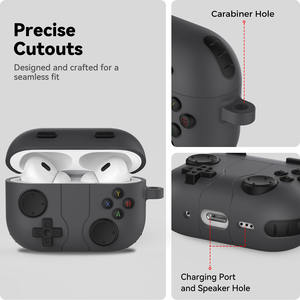 AhaStyle Nouvelle conception Étui de protection imperméable en silicone pour écouteurs Compatible avec AirPods <span class=keywords><strong>Pro</strong></span> <span class=keywords><strong>3</strong></span> - Product Image 4