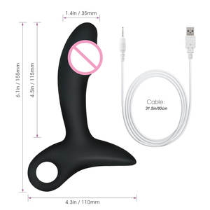 Haute qualité Couple sexe mâle femelle Plug Anal vibrateur masseur de <span class=keywords><strong>Prostate</strong></span> Masturbation masculine Plug Anal jouets pour hommes - Product Image 4