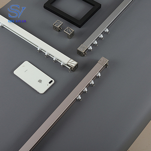 Nhà Sản Xuất Chuyên Nghiệp Có Thể Điều Chỉnh Chiều Dài Trần Gắn Mở Rộng Rèm Theo Dõi Ống Hợp Kim Nhôm Chất Lượng Cao Rèm Đường Sắt - Product Image 3