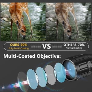 Ống ngắm tầm xa chuyên nghiệp CVLIFE 6-24x50 dành cho săn bắn chiến thuật, đèn chiếu sáng đỏ xanh AO, nhôm, kèm vòng ngắm điểm đỏ - Product Image 4