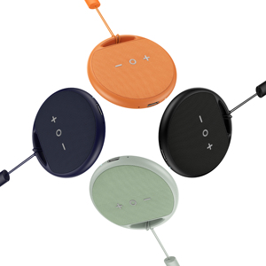 Altavoz Mini <span class=keywords><strong>para</strong></span> <span class=keywords><strong>Dormir</strong></span> Debajo de la Almohada, Diseño Redondo con Acabado de Tela, Altavoz Portátil <span class=keywords><strong>para</strong></span> un Sueño Profundo Durante Toda la Noche - Product Image 5