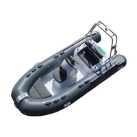 Bateau à moteur gonflable en fibre de verre Hypalon en PVC à coque rigide CE Rib 390C pour la pêche en plein air à louer