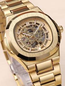 Reloj Mecánico Automático para Hombre, Diseño Moderno, Resistente al Agua 50m, Dorado, para Negocios, OEM/ODM, Nueva Llegada - Product Image 4