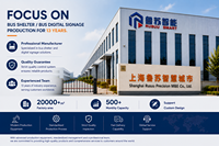 Kiosco Publicitario Digital para Parada de Autobús, de Acero Galvanizado para Exteriores, Personalizado, con Pantalla Táctil de Pie, Legible bajo la Luz Solar