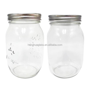 500ml 1000ml Lime Roma Verre Conserver <span class=keywords><strong>Bocaux</strong></span> Gaufrage Verre Mason Jar Large Bouche Conserve Alimentaire Pickle Pot <span class=keywords><strong>De</strong></span> Stockage Avec Bouchon En Métal - Product Image 3