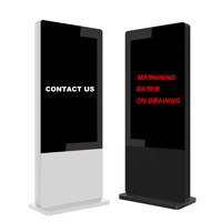 Écran tactile intérieur personnalisé 4K double face LCD 32 pouces kiosque numérique panneau publicitaire boîtier de signalisation